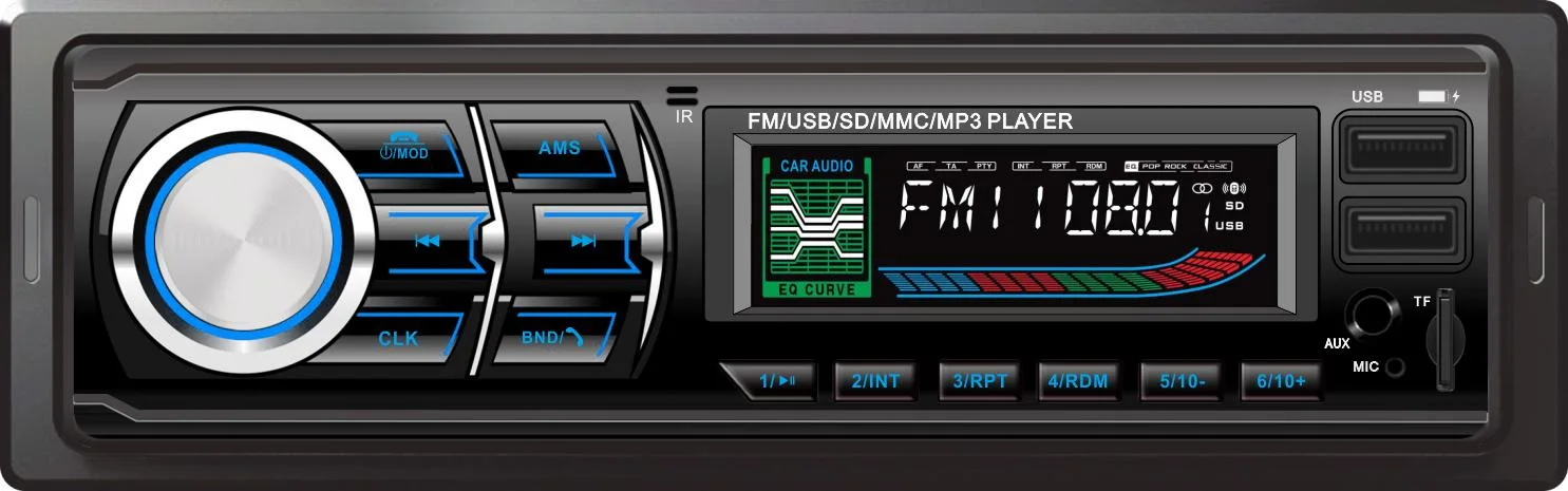 Un seul DIN Universal Audio de voiture lecteur MP3 LCD