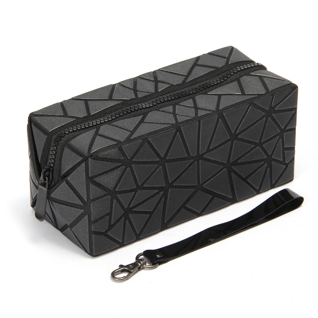 Geometric Rhombus Folding Pencil Bag Cosmetic Make up for Ladies