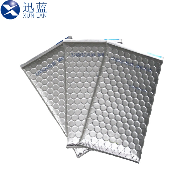 Isolieren Metallic Silber Composite Bubble Bag Kundengebundene Logo-Druck (Werk Shenzhen)