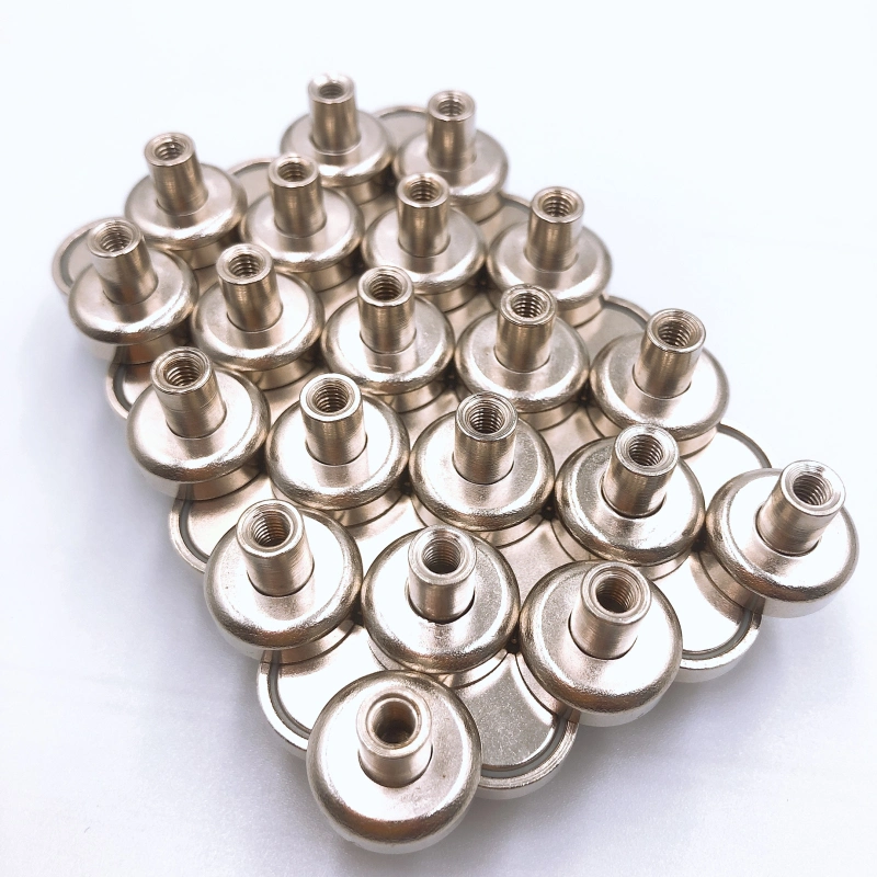 YYD25 M5 22kg Pull Force Strong Neodymium Pot Magnet with Inner Thread