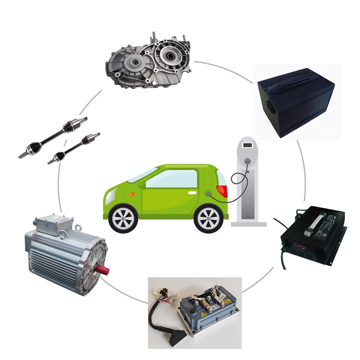 Electric Vehicle Permanent Magnet Synchronous Motor with AC Controller