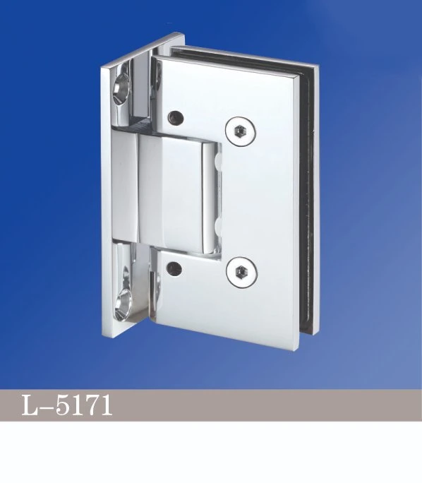 Loire Shower Hardware Manufacturers OEM Adjustable 90 Degree Wall Mount Full Back Plate Heavy Duty Shower Pivot Hinges Fittings for Frameless Shower Door