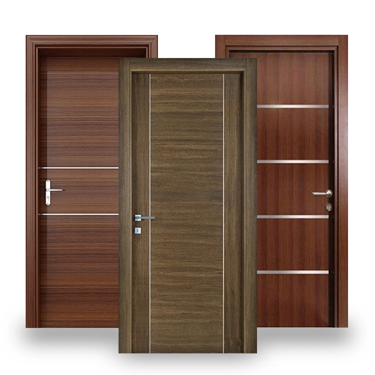 China Newest Design Indoor Room Washroom Toilet Water Proofing Flat WPC Wood Doors