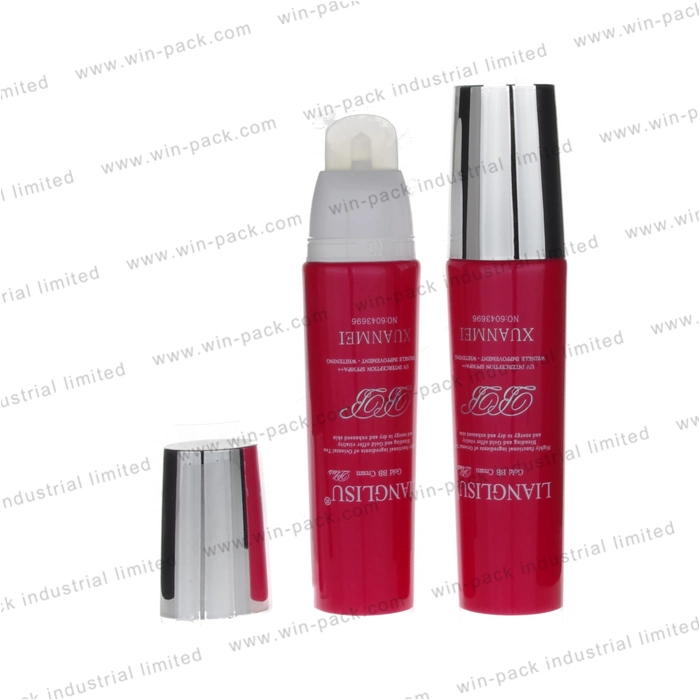 Custom Made Clear Plastic Tube Packaging with Screw Lid for Cosmetic