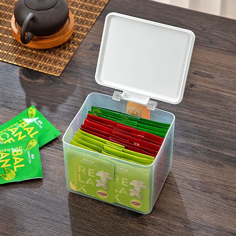 High quality/High cost performance  Tea Set Storage Box Plastic Dustprood and Waterproof Storage Box with Lid