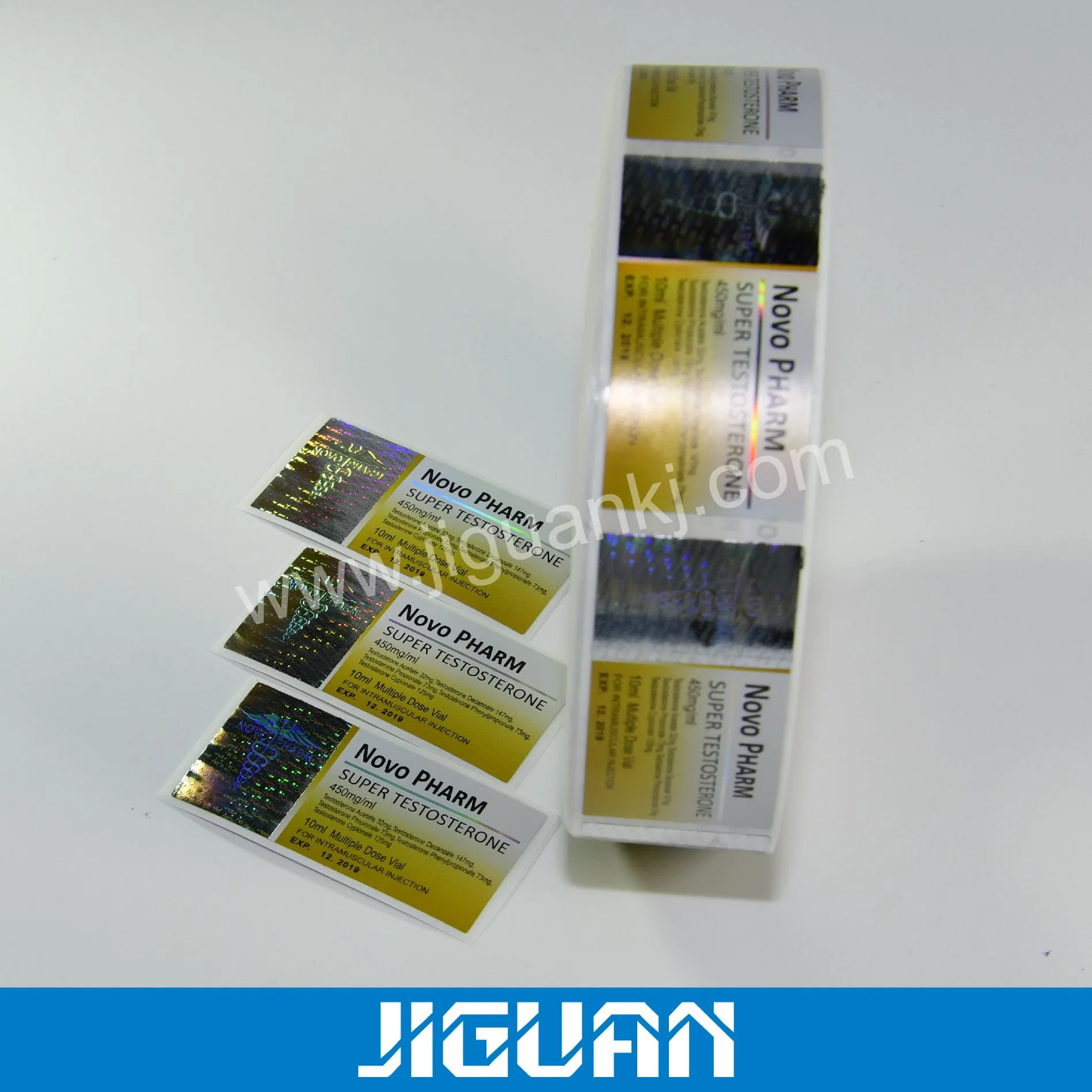 Promoção 10ml Holograma de rolo de etiqueta de Medicina para garrafas