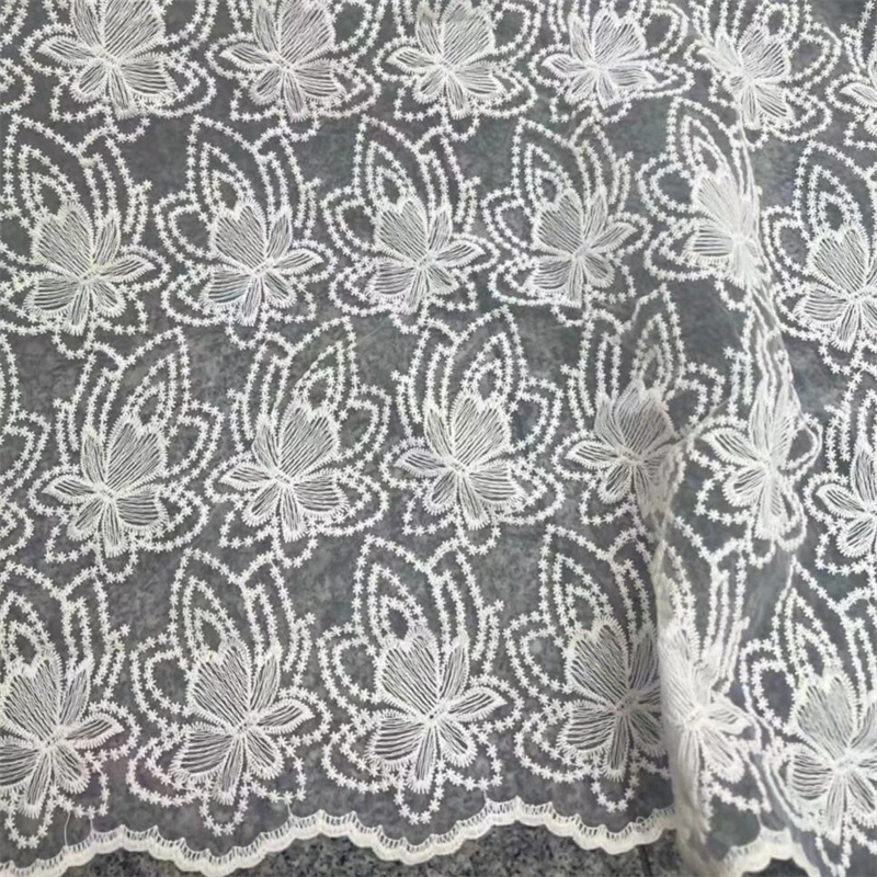 New Arrivals Dress Laces Polyester Mesh Embroidery Wedding Party Lace Fabric