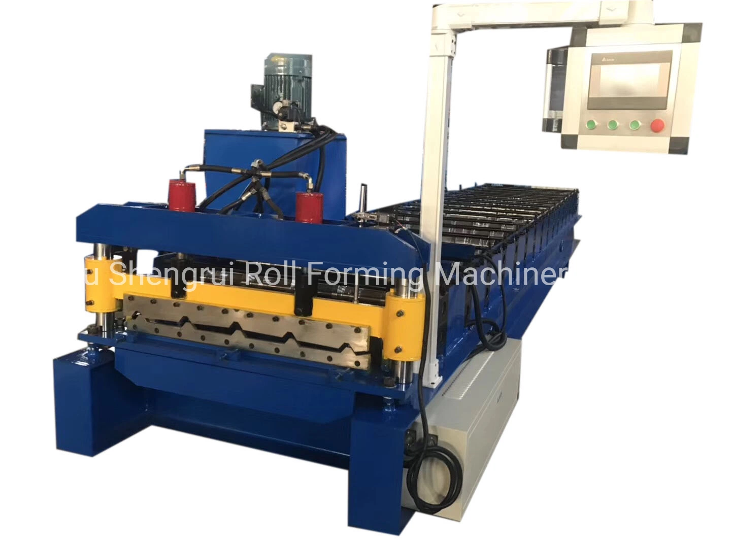 PLC Control Box High Rib Profile Ibr Roof Sheet Making Cold Roll Forming Machine