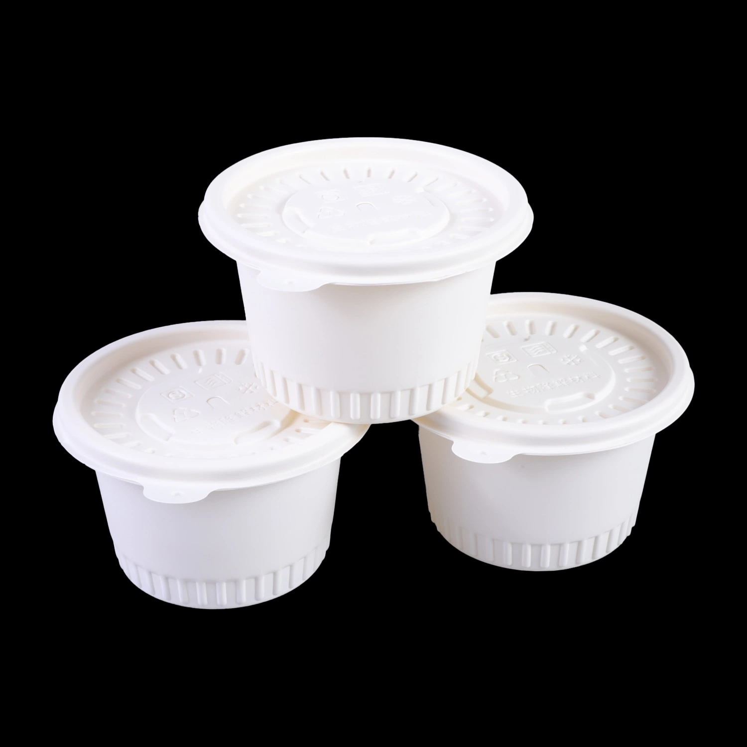 Microwave Safe Freezer Safe Tableware and Environment Friendly Single Use Food Container 24 32 40oz Biodegradable Round Disposable Bowl Disposable Kitchenware