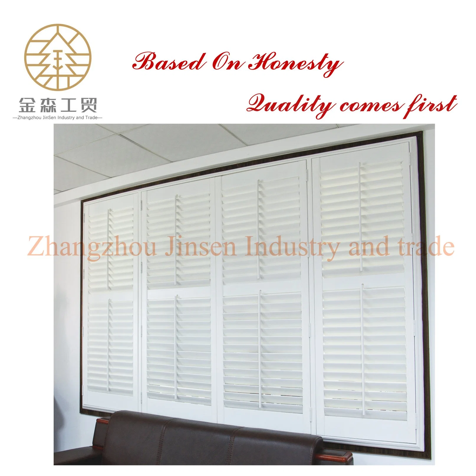 Wholesale/Supplier Customized Aluminum/Vinyl Plantation Shutters with Different Design