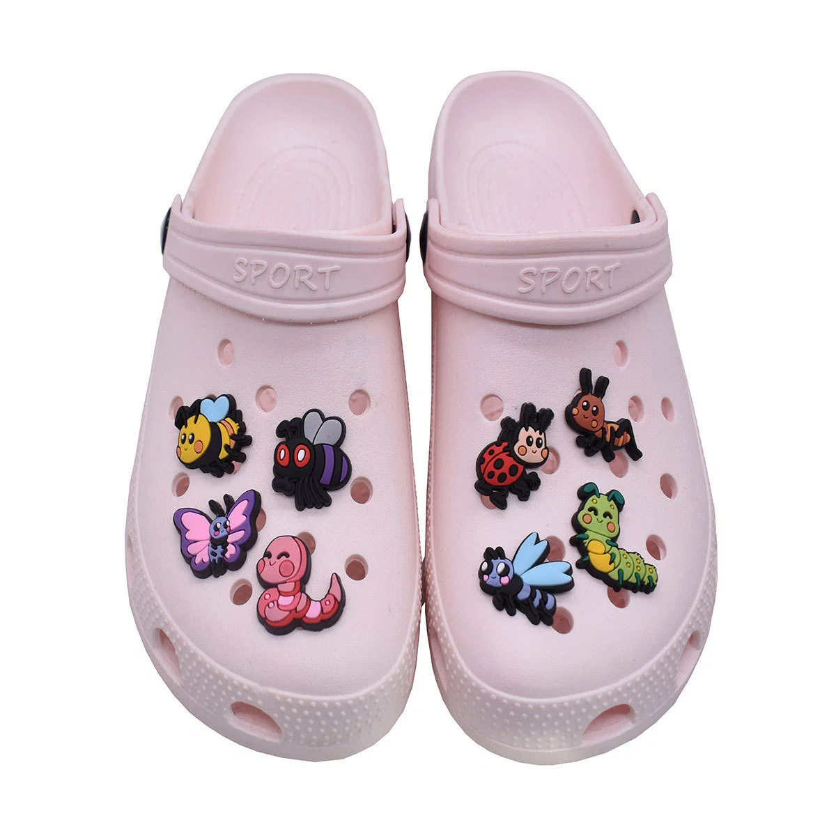 Animais Design Cartoon PVC brinquedos, Sapatos Charms, bracelete silicone pulseiras presentes para criança