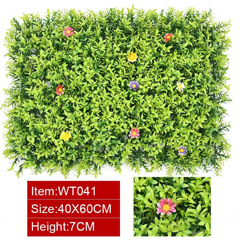 Anti-UV Discounted Artificial Natural Looking Plants Wall for Home Garden Holiday Decor