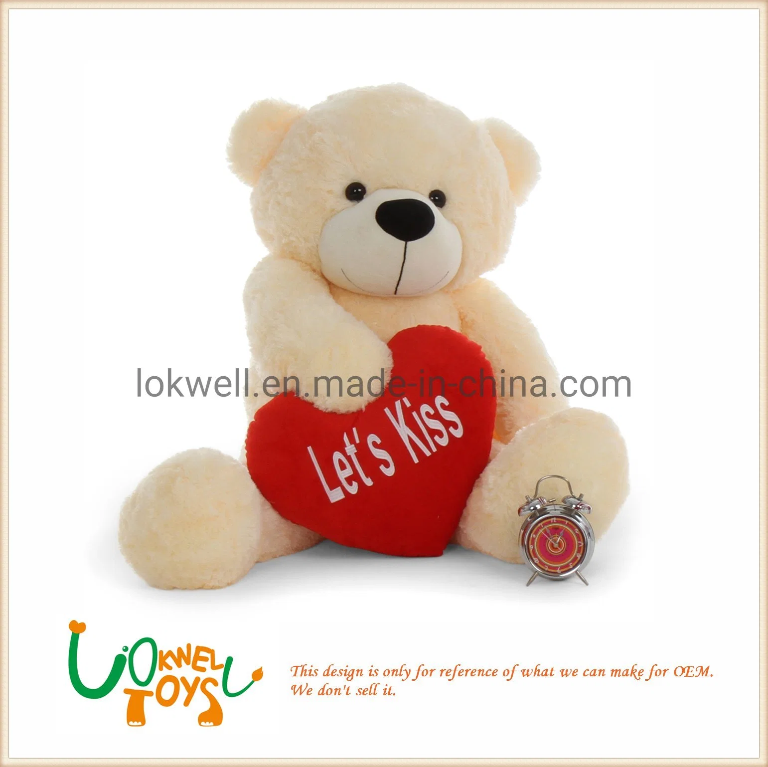 Plush Teddy Bear & Rose Toys Stuffed Valentine's Day Gift