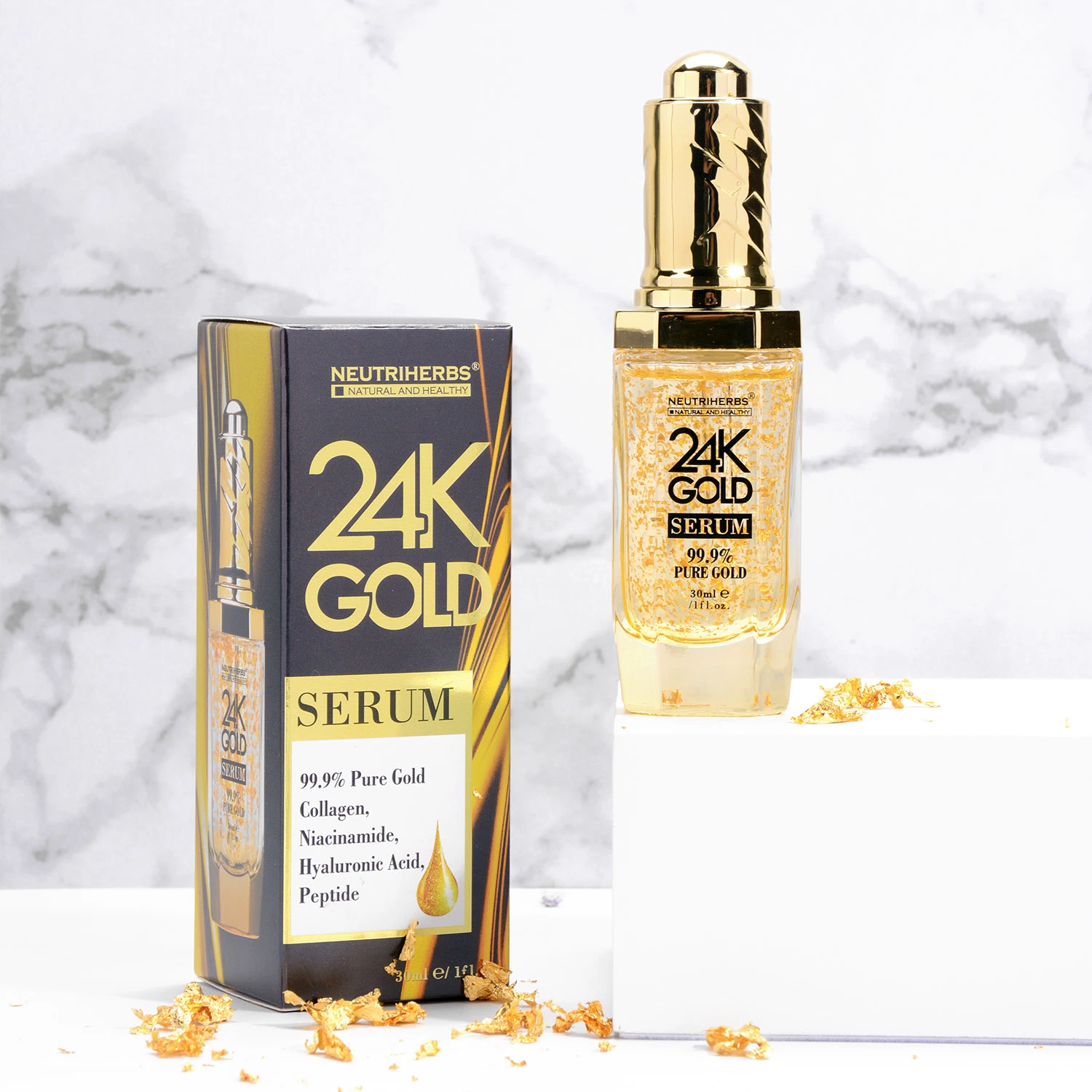 Top Selling OEM OEM Skin Face Gold Flake 24K Carat Gold Serum