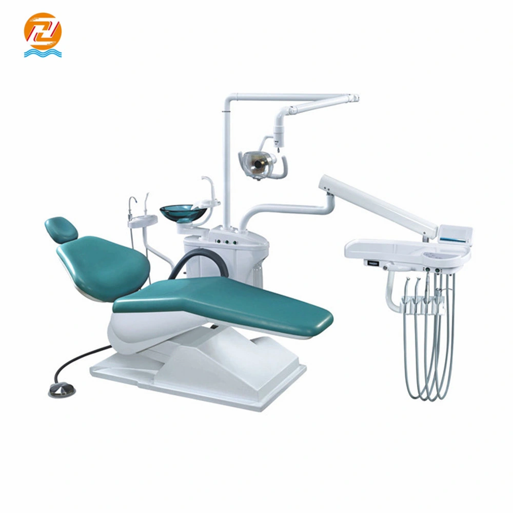 Secure Design Dental Equipment Patients Unit Price Electric Dental Chair with Foot Pedal and Dentist Stool