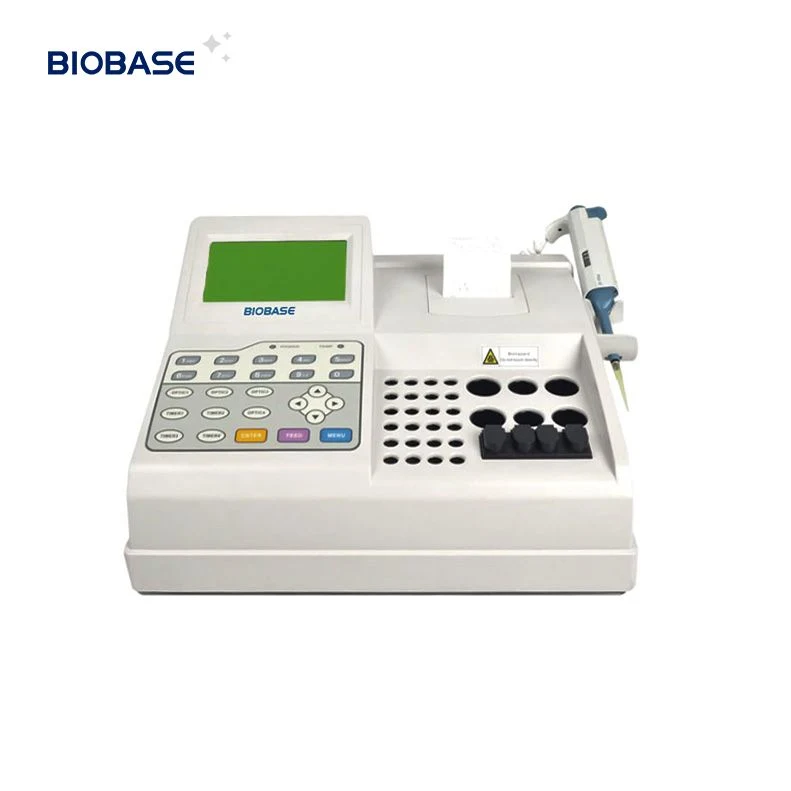 Analizador de coagulación BioBase Semi-Automatic Analizador de coagulación sanguínea