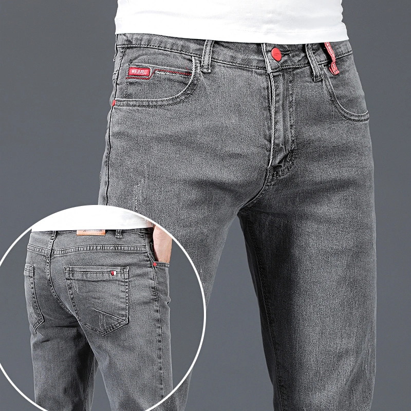 Factory Custom Wholesale/Supplier Made Popular Mens Designer Pants Slim Fit Elastic Punk Style Pencil Pants