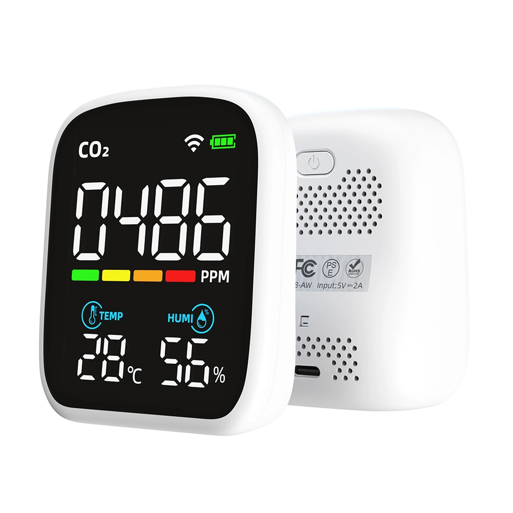 Digitaler tragbarer CO2 Monitor mit LCD-Display und Tuya WiFi Funktion