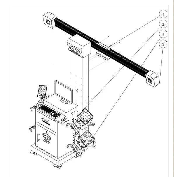 Auto Shop Repair Garage Car Wheel Alignment Wheel Balancing Tyre Balancer Equipment