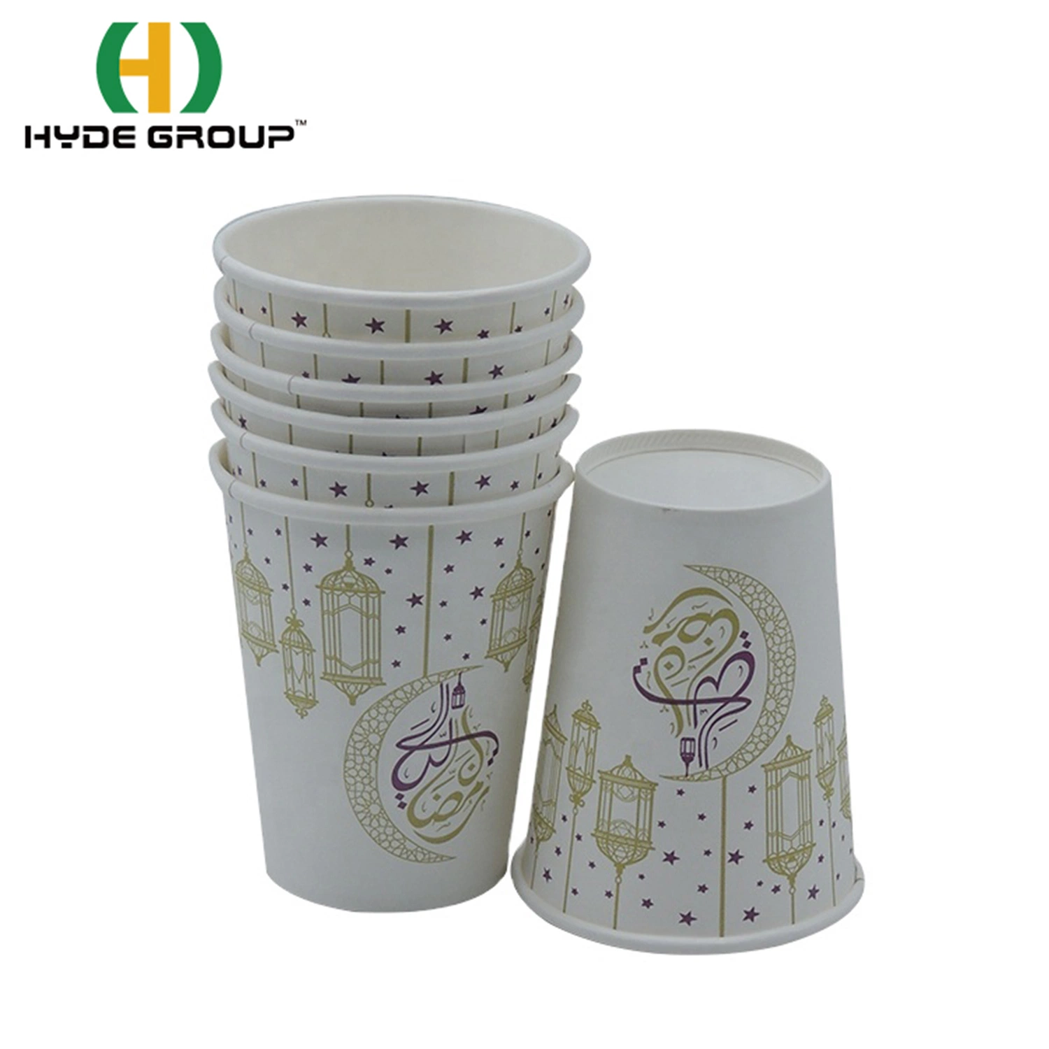 9oz Una sola pared de vasos de papel para bebidas frías y calientes de materiales de papel desechables