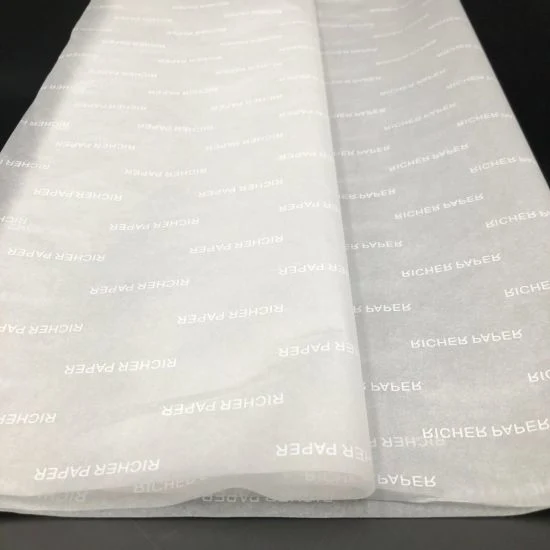 Factory Direct Sale 17GSM Eco Wrap Tissue Paper with Custom Logo Black Gift Wrap