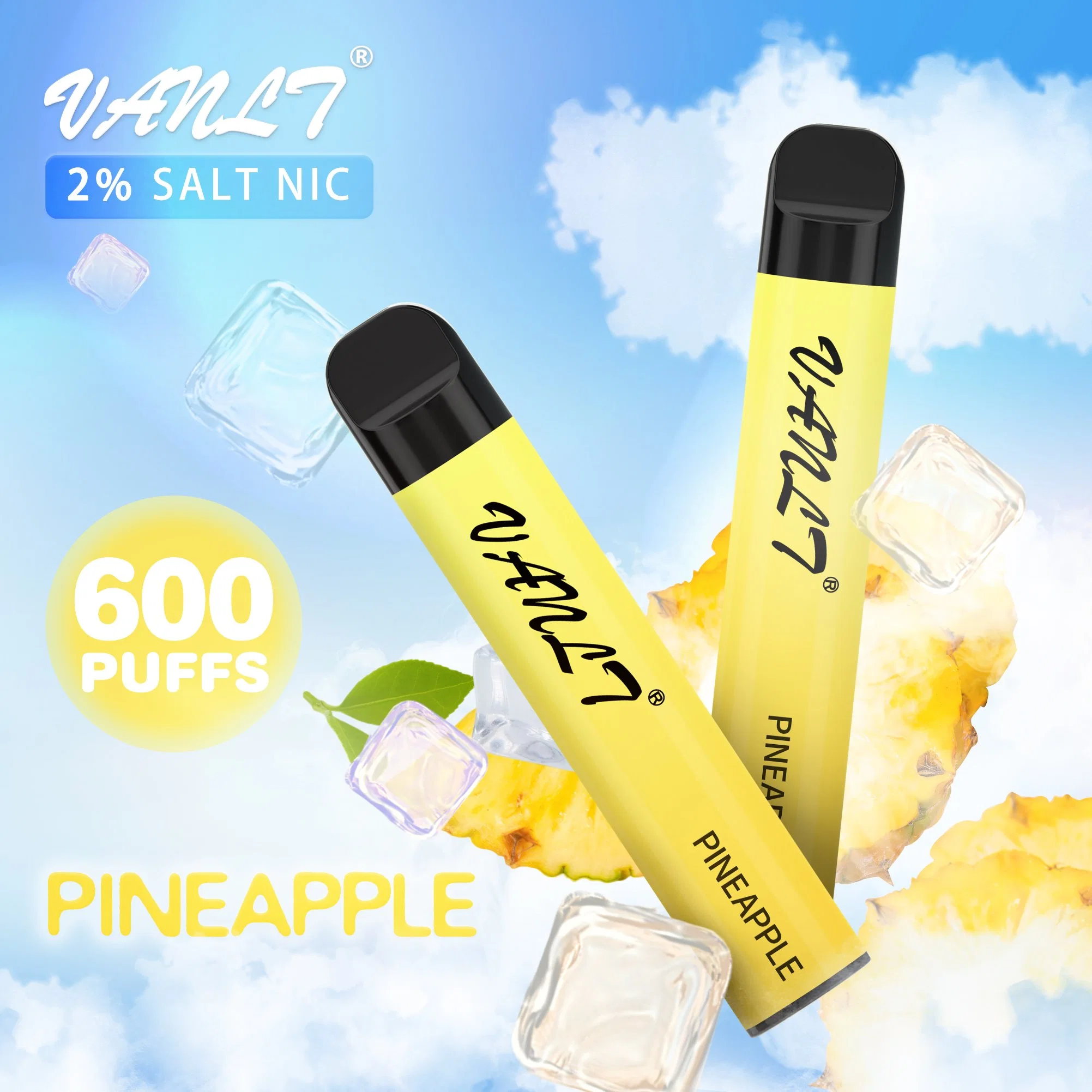 Inséparable de réduire la pression cigarettes jetables de l'Ananas Vanlt Puffy Bar