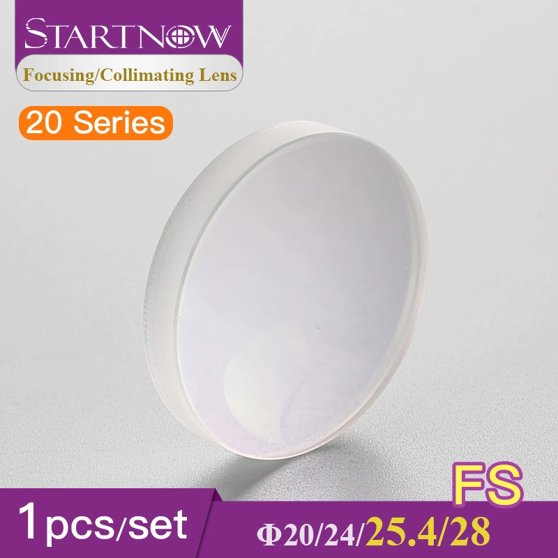 Startnow 1PC Single D15 25.4mm 28 Wsx Optical Fused Silica Collimator Lens