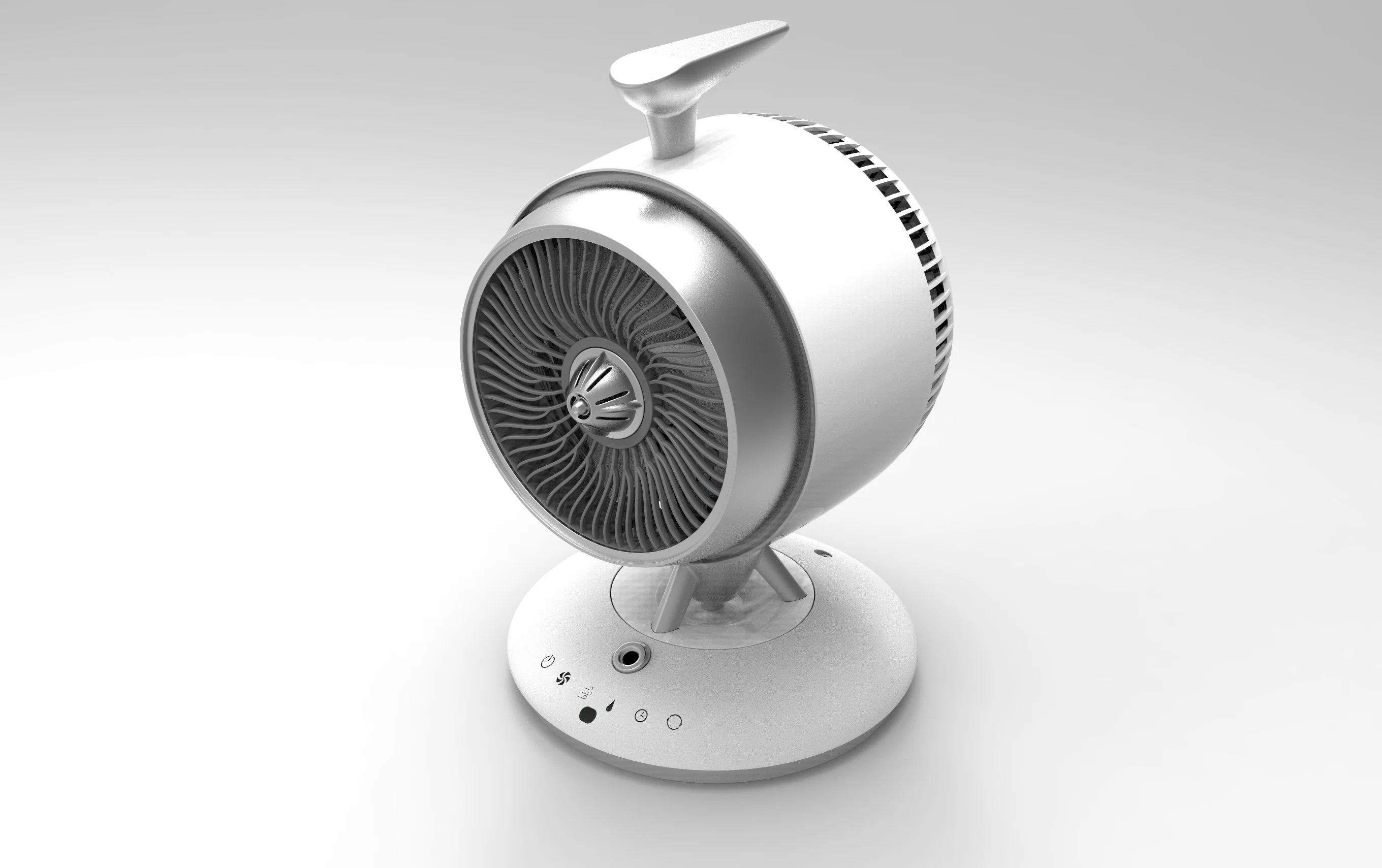 White Color Low Noise Air Circulation Supply Portable Cool Wind Fan