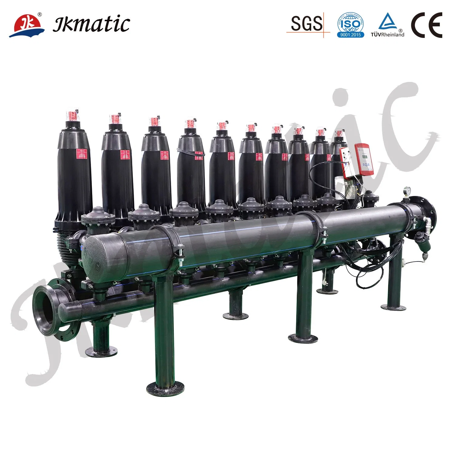 Высокоточный фильтр для воды Jkmatic 5um/10um-200um с автоматической обратной промывкой для промышленной очистки воды и защиты мембраны.
