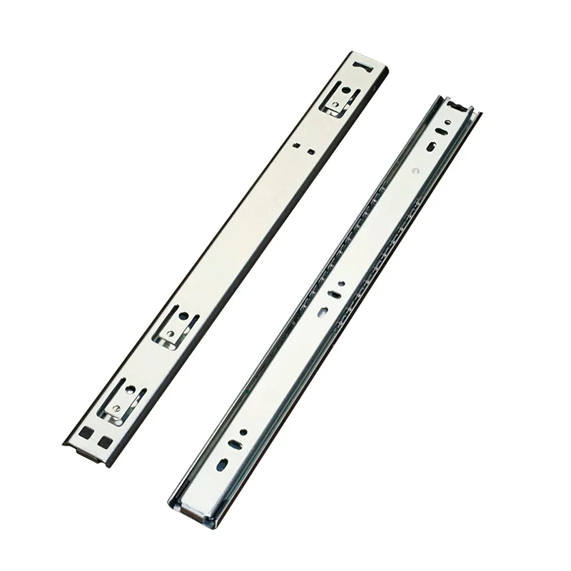 Hardware Furniture Accessories Popular Silent Cold Rolled 27mm Two Sections Ball Bearing Drawer Slide