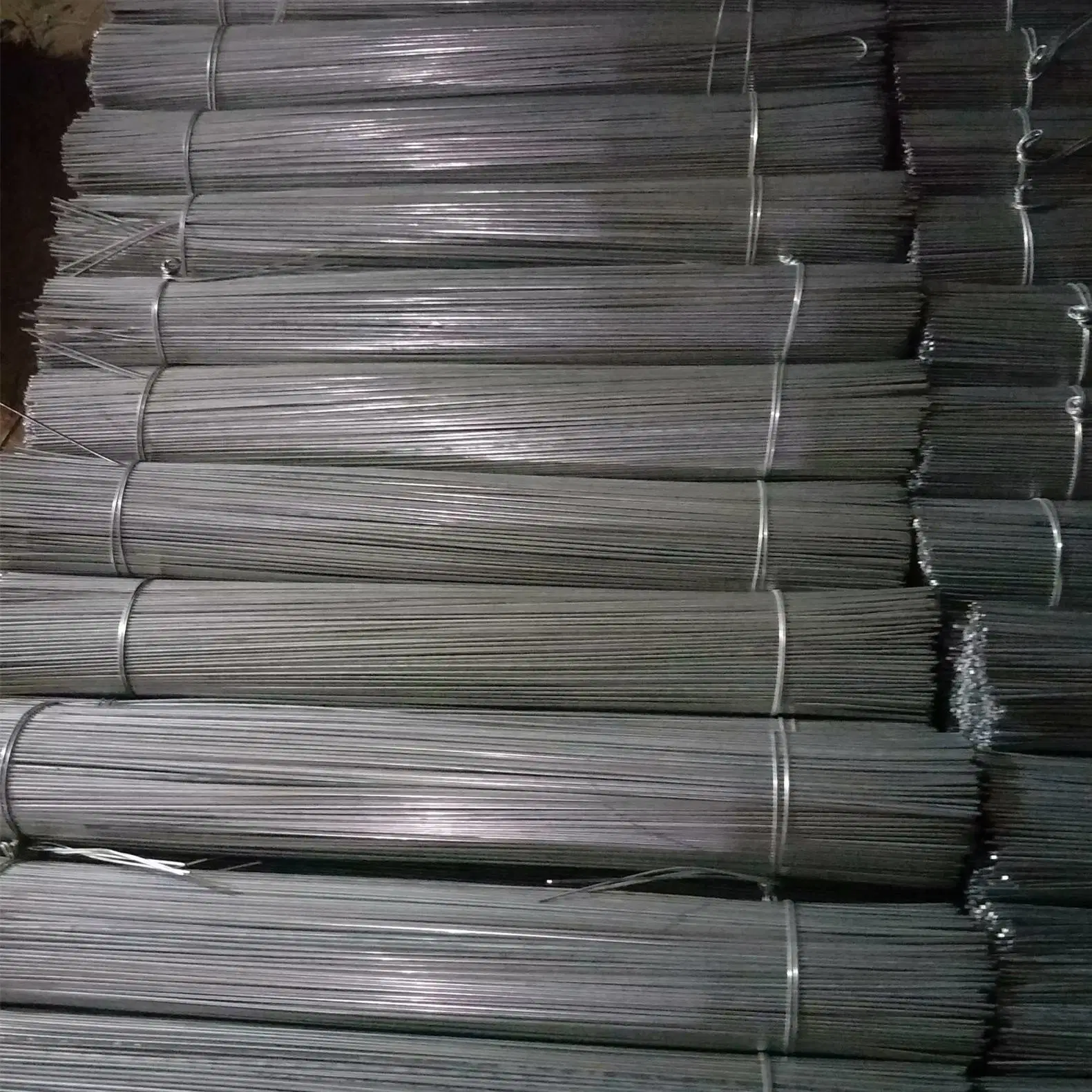 Galvanized Gi Black Annealed Straight Cut Rebar Steel Iron Tie Binding Baling Wire