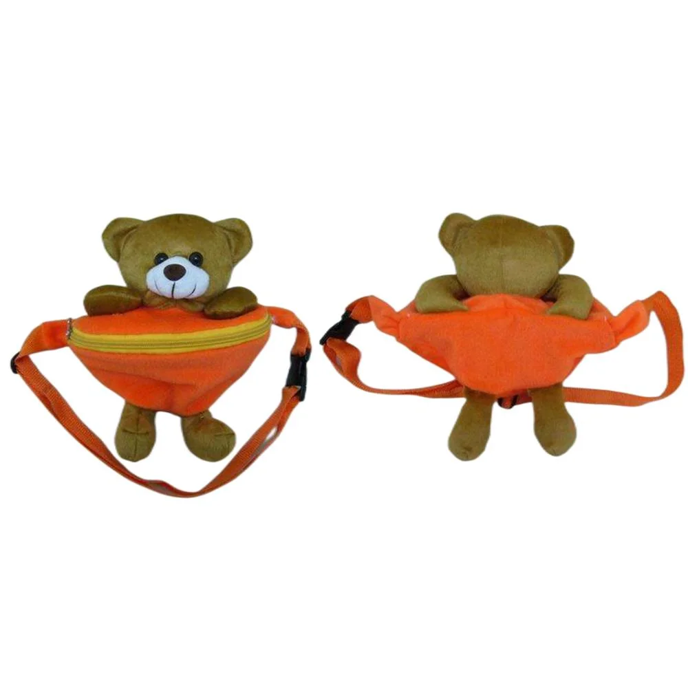 Wholesale/Supplier Custom Adjustable Lovely Cartoon Plush Animal Tiger Toys 12cm Brown Waist Bags Stuffed Soft Waist Pouch for Kids/Children