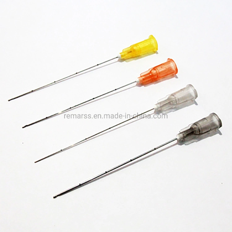 Manufacturer Supplies All Sizes of Disposable Medical Trocar Sterile Miniature Blunt Tip Trocar Dermal Injection