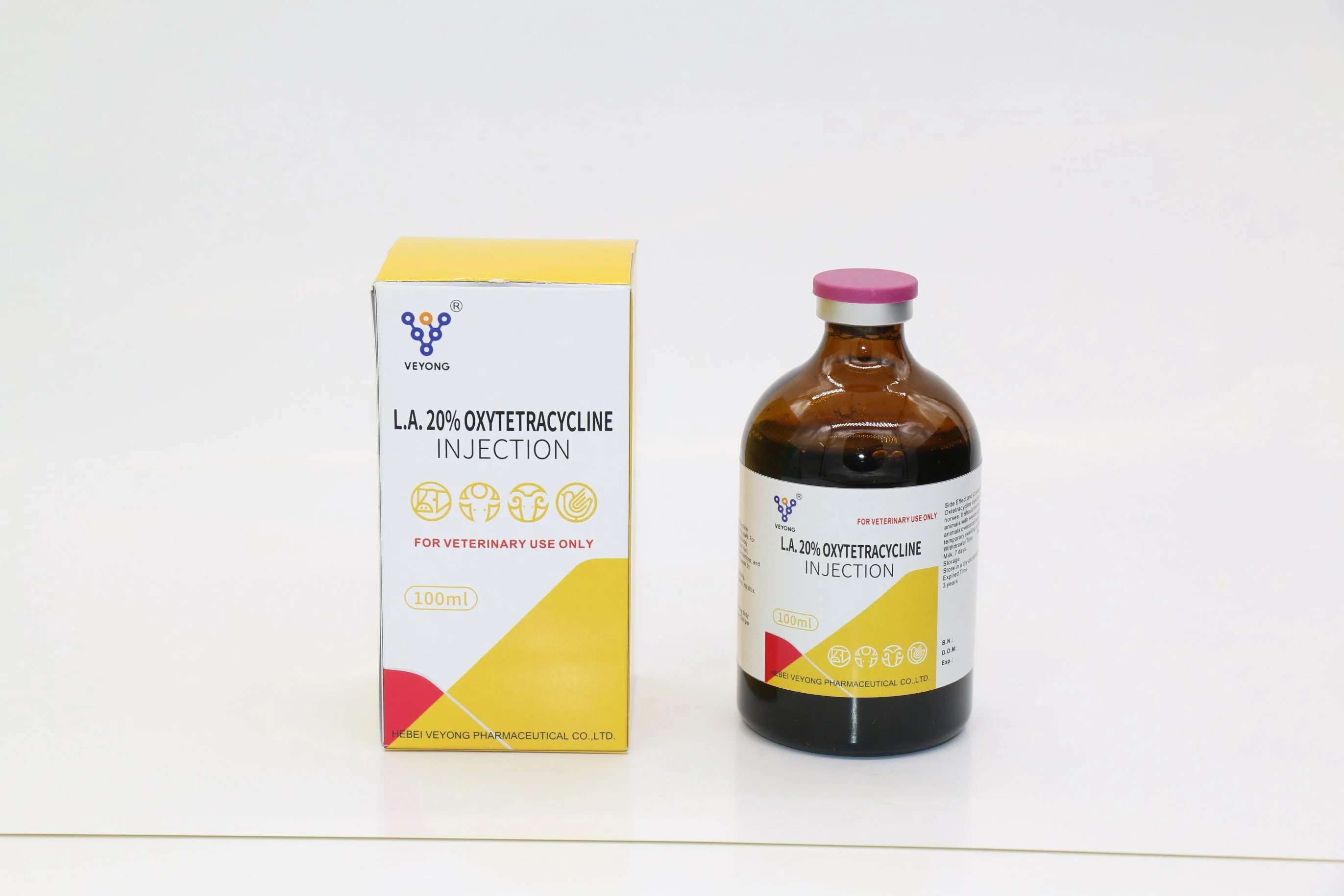 Veterinary Poultry Medicine GMP Manufacturer Oxytetracycline Base 20% Injection for Animal Use