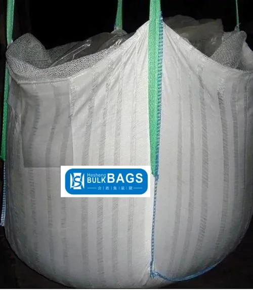 Malla Hesheng Net Bolsa Bolsa de 800kg de leña 1000kg gran bolsa de granel ventiladas