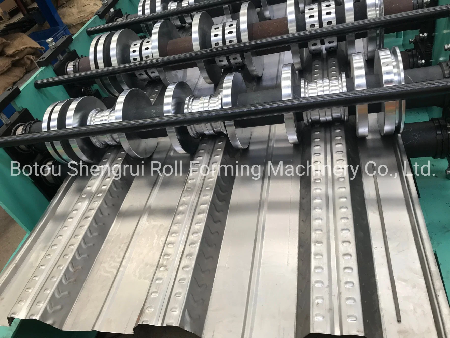 Building Floor Bearing Deck Steel Floor Tile Press Machinery