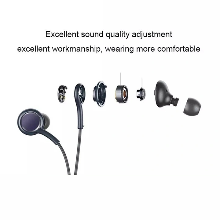 for Ig955 Stereo Sound USB C Headset in-Ear Earphone for Samsung Note10 S20 Type C Headphone