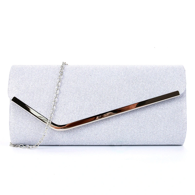 Stylish Women's Dinner Metal Accessories Flip Top Dress Clutch Bag