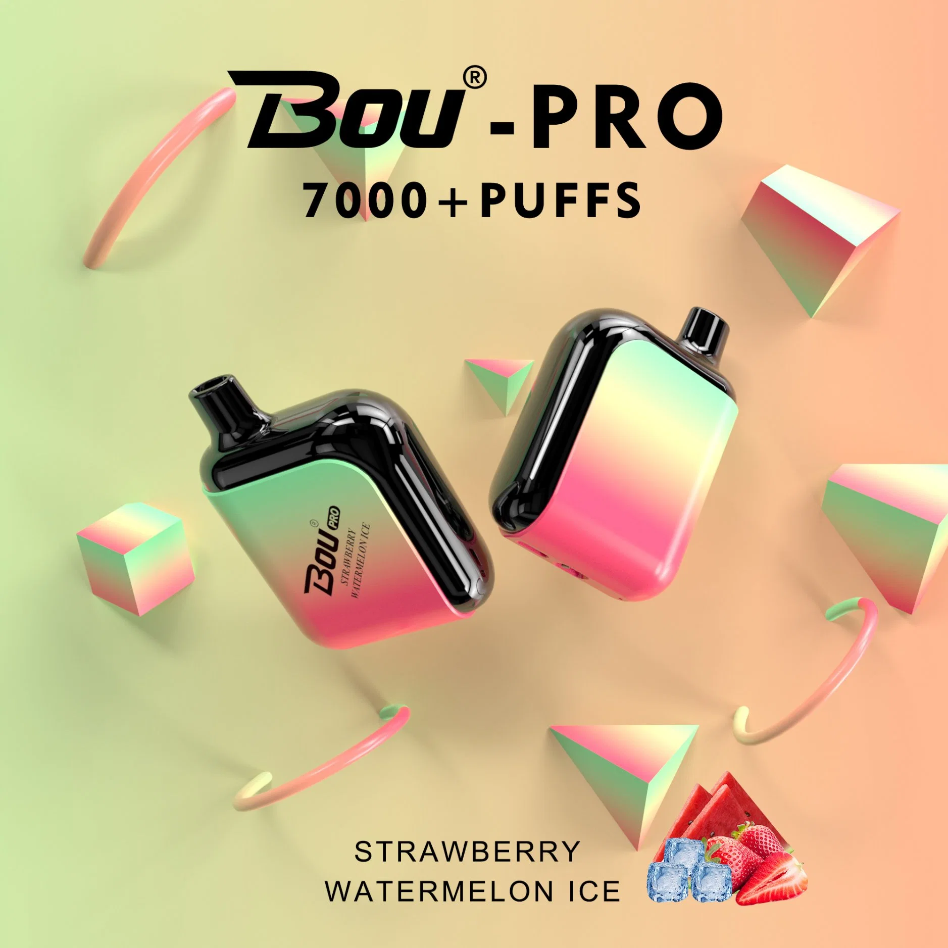 Bou Venta caliente sabor frutas Vape Amazon Vaper desechable vacía 7000 Puff Wape Vape un 5% de la sal de la nicotina Puff