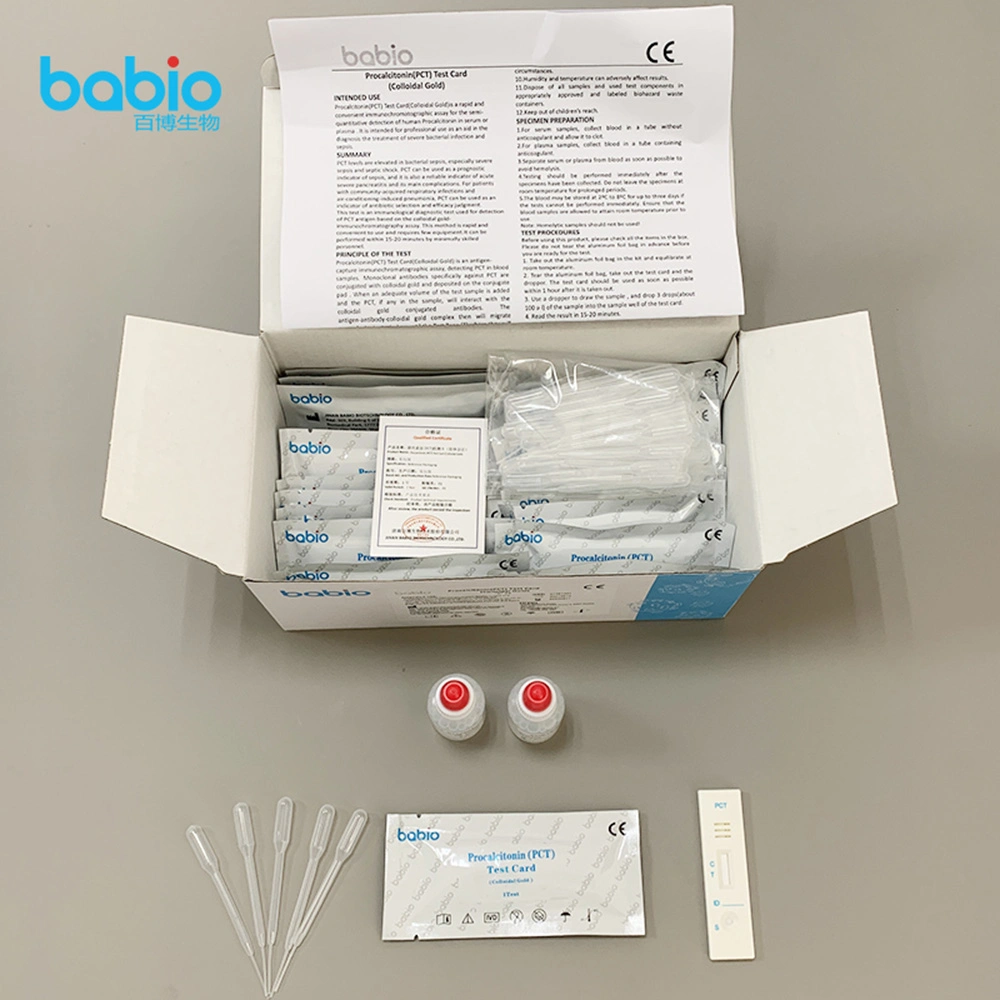 Medical Manufacturer Detection Kit Procalcitonin (PCT) Test Card