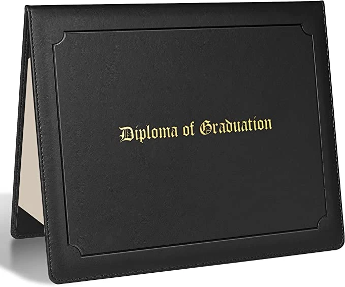 Imprinted Diploma Cover Leatherette Graduation Diploma Certificate Holder