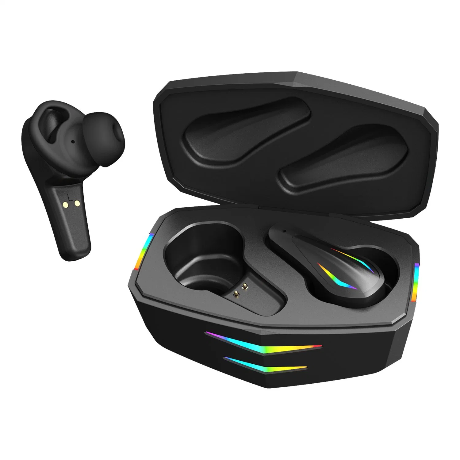 Auscultadores para auscultadores de gaming com modo duplo e sem fios auriculares auscultadores Bt Auricular estéreo com graves e auriculares TWS