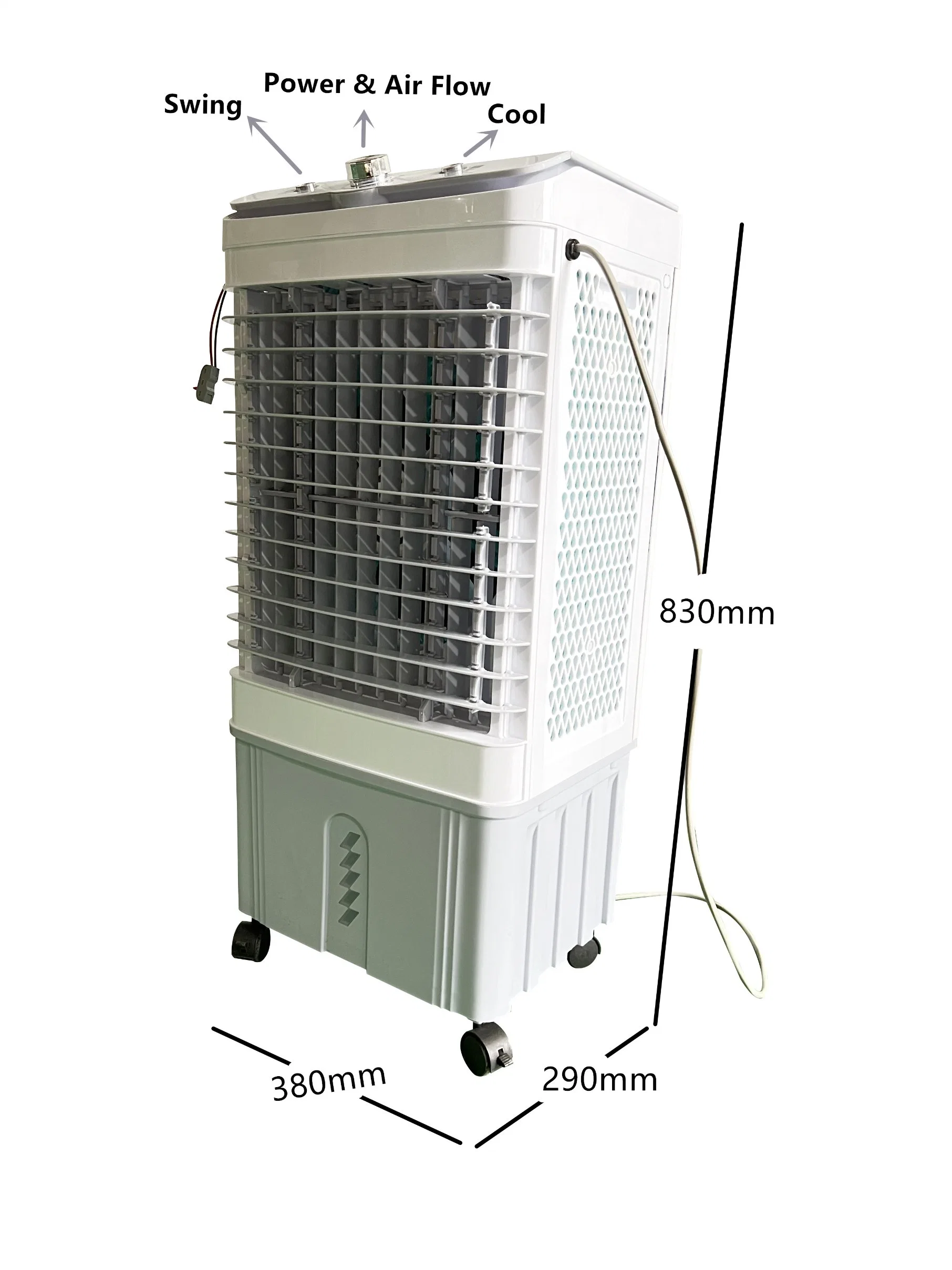 Household Hotel Room Use Water AC DC Solar Air Conditioner Cooler