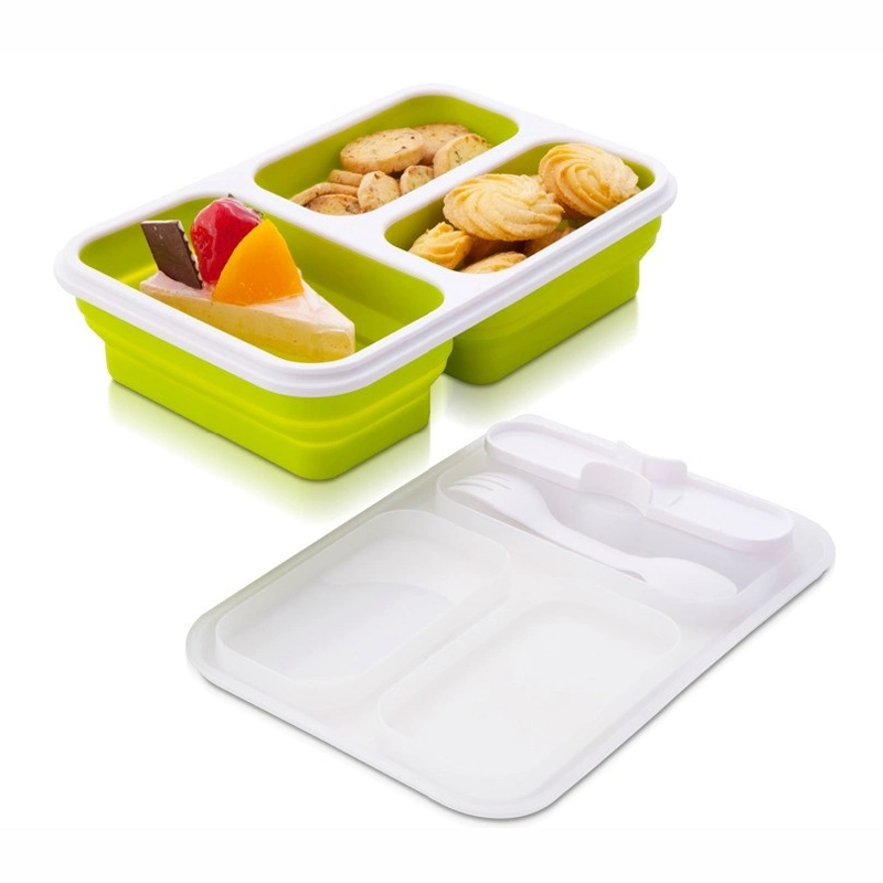 Collapsible Lunch Box, Silicon Lunch Box