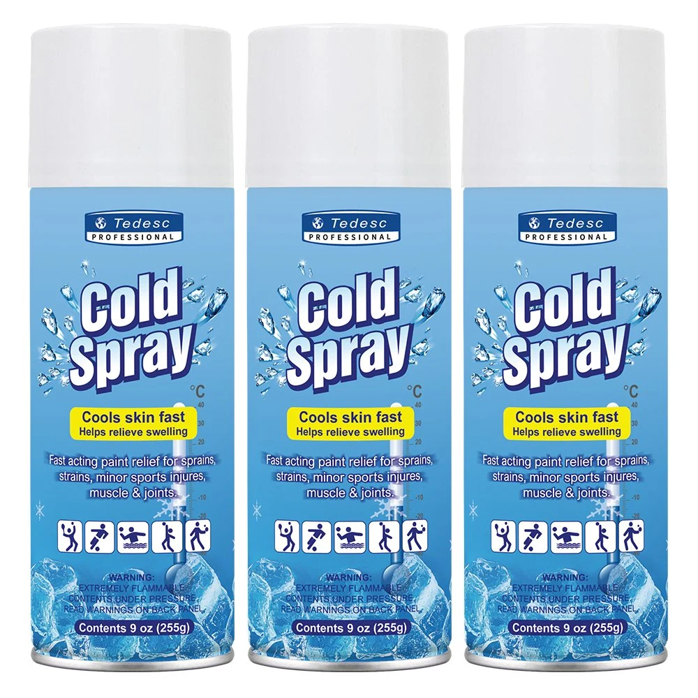 Pain Relief Sports Sport Freeze Cold Coolant Spray Aerosol Freezes Instantly for Strains/Sprains/Bruises