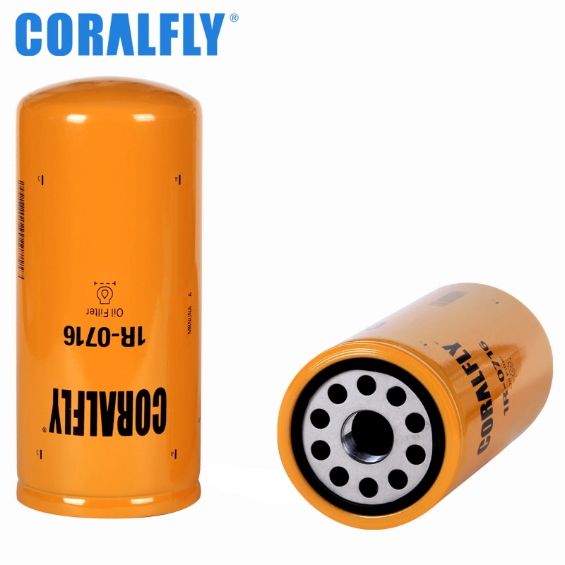 Coralfly Diesel Engines Oil Filter 1r0716 715065 852 3216165500 P554005 for Caterpillar Agco American Parts Atlas Copco Donaldson Filter