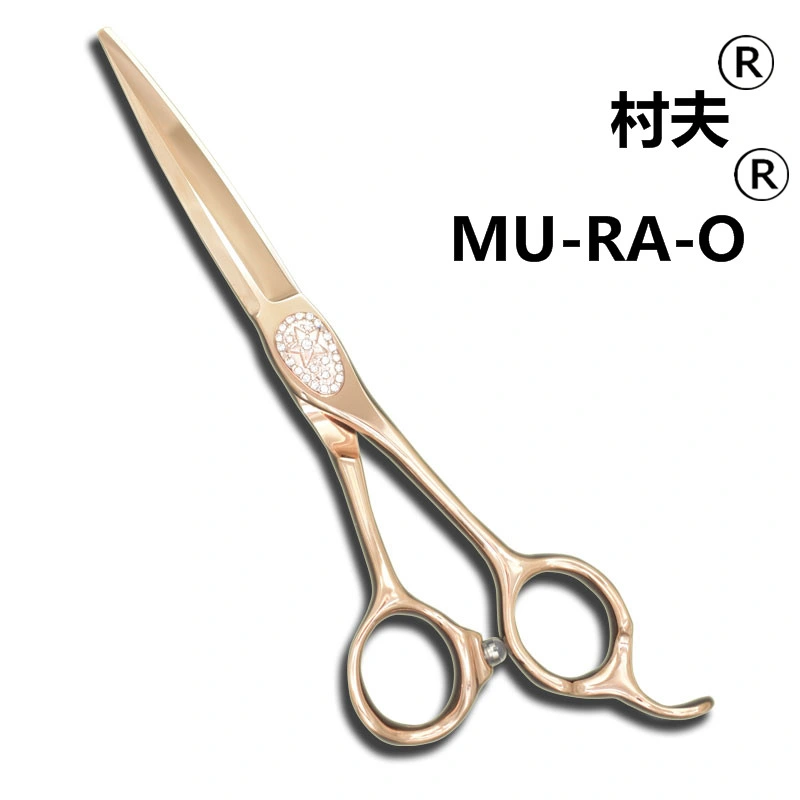 Rose Gold 440c Hair Scissors Barber Scissors Professional