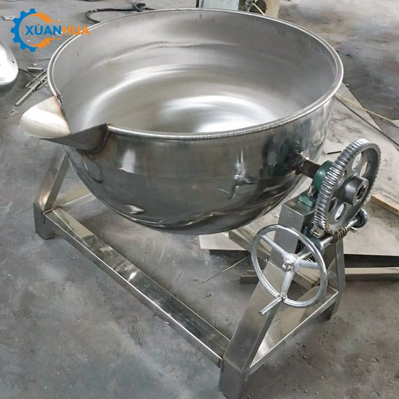 Stainless Steel 200L Electric Cookers for Jams Big Cooking Pot Large Cheese Dome Soup Kettle