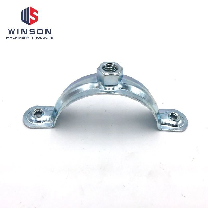 Metal Parts Stamping by Galvanized Carbon Steel, Fixing Brackets.