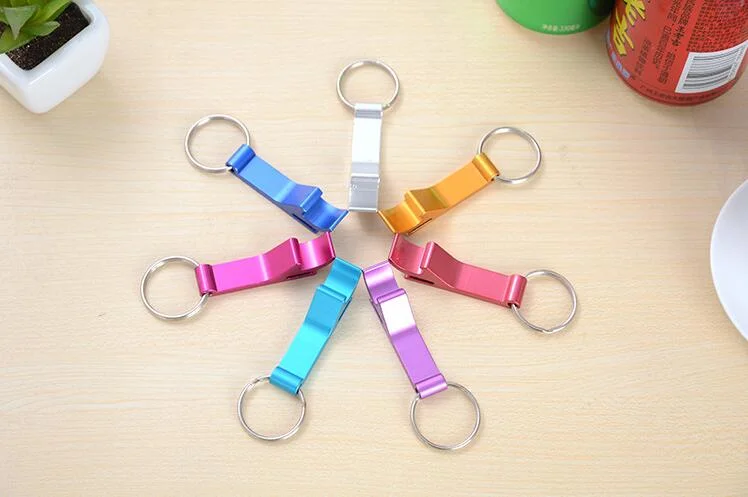 Creative Multifunctional Lead Bottle Opener Keychain Metal Keyring Advertising Gift (KBO-002)